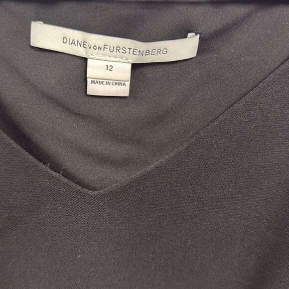 Elegant Black Dress - Diane Von Furstenberg - Size 12 - Excellent Condition - Picture 2 of 4